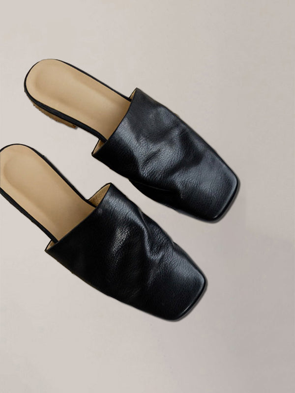 Still Leather Mule